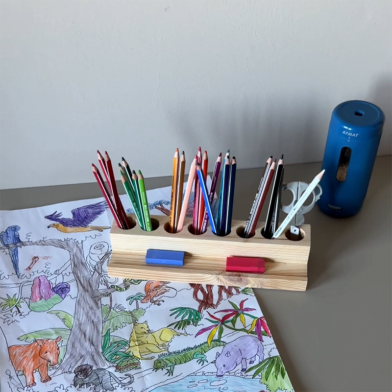Stiftehalter aus Restholz selber bauen – einfaches DIY aus Holz