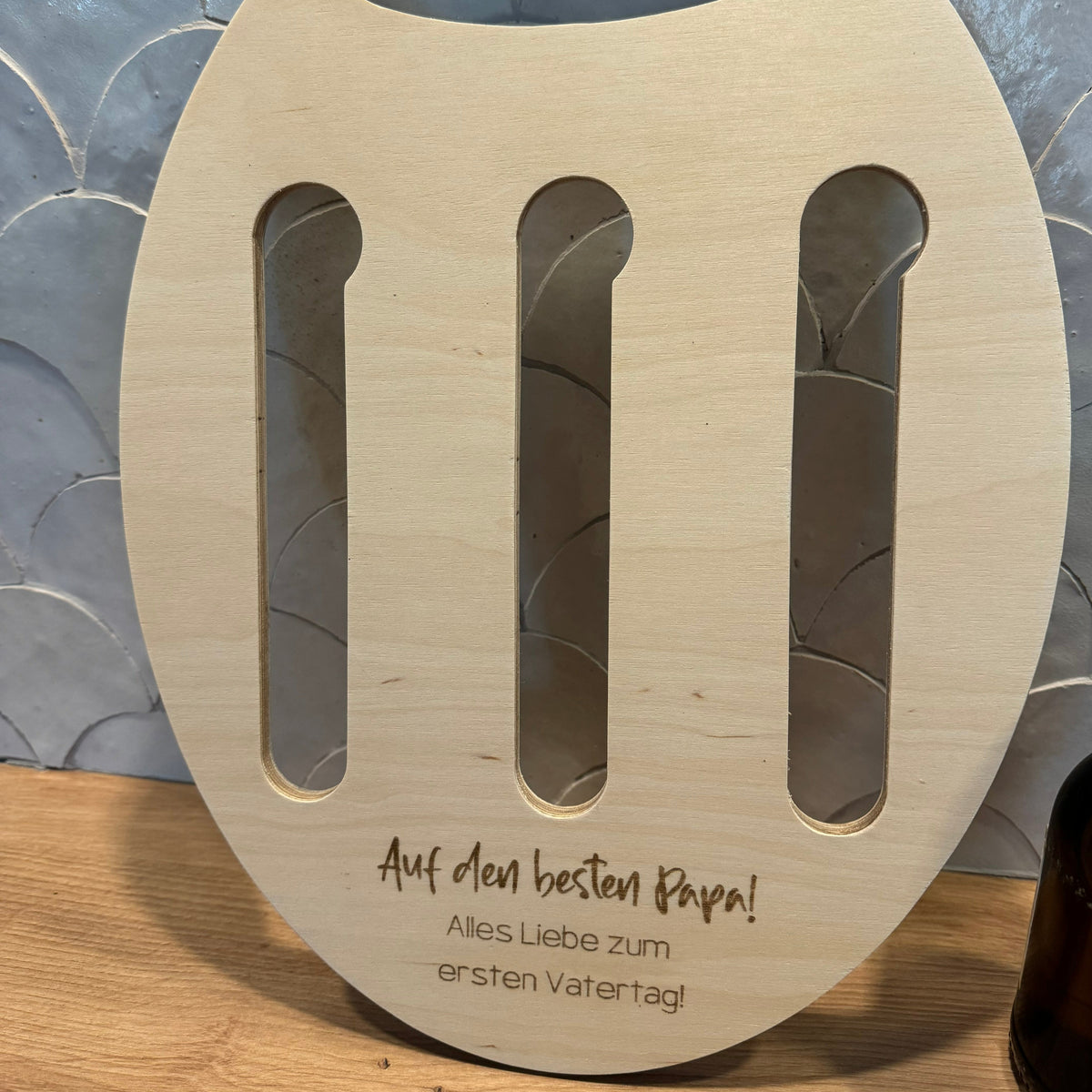 Bierträger - Sixpack aus Holz